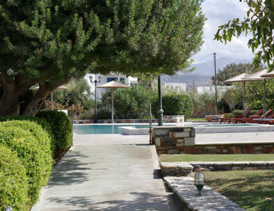 alley with pool view